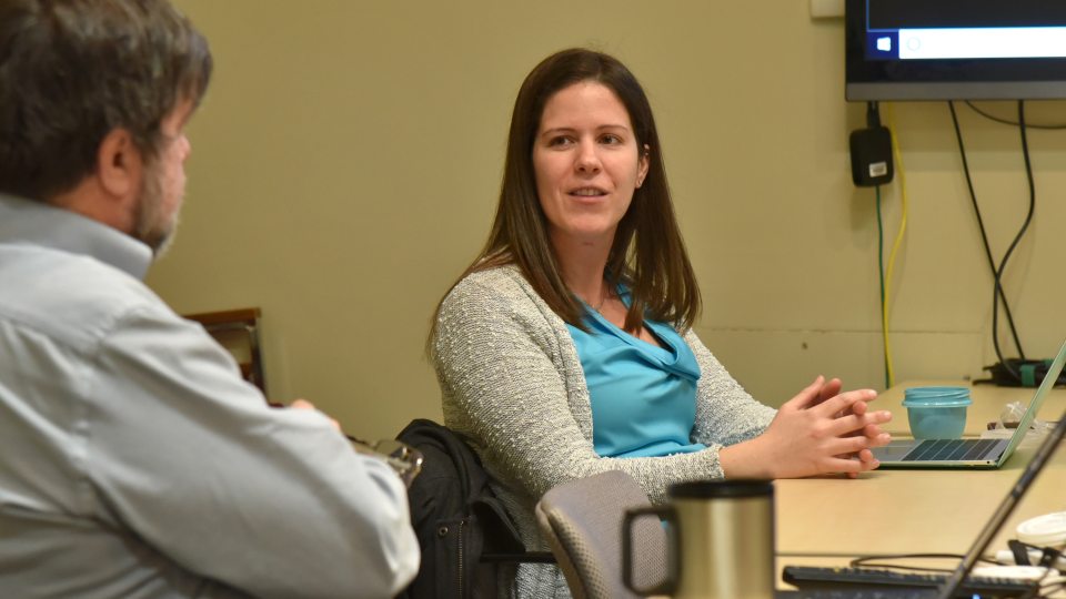 Faculty discuss advanced teaching techniques and goals