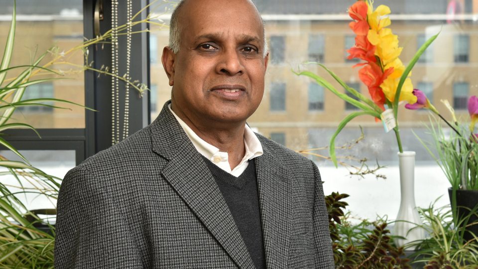 Ampalavanar Nanthakumar of the mathematics department is a renowned scholar and valuable teacher