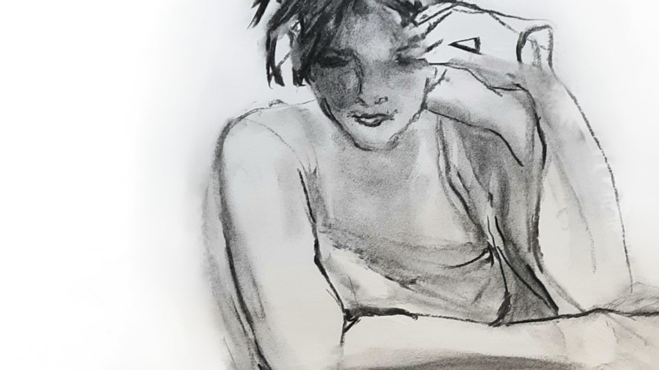 Soft Edge, a sketch by Suzanne Gaffney Beason