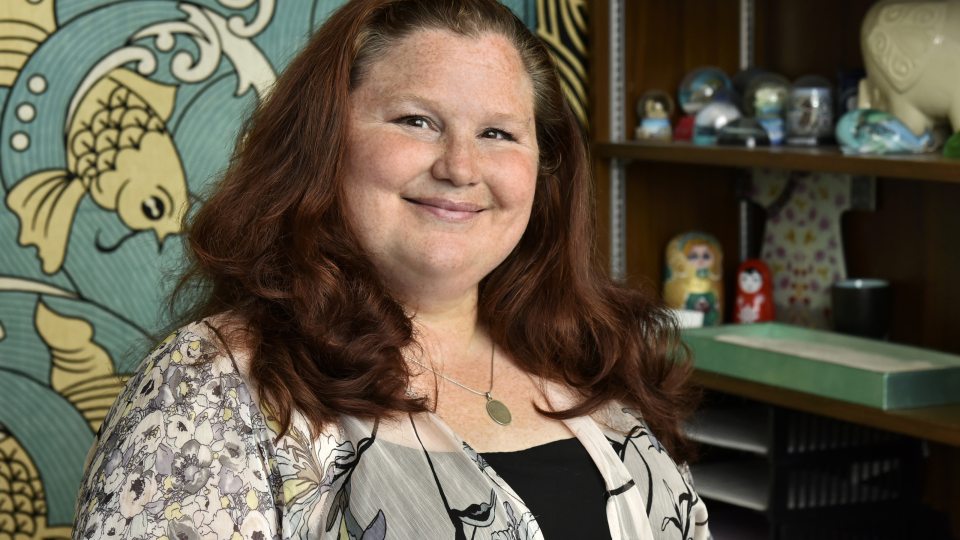 SUNY Oswego human development faculty member Rebecca Burch recently earned the campus President’s Award for Scholarly and Creative Activity