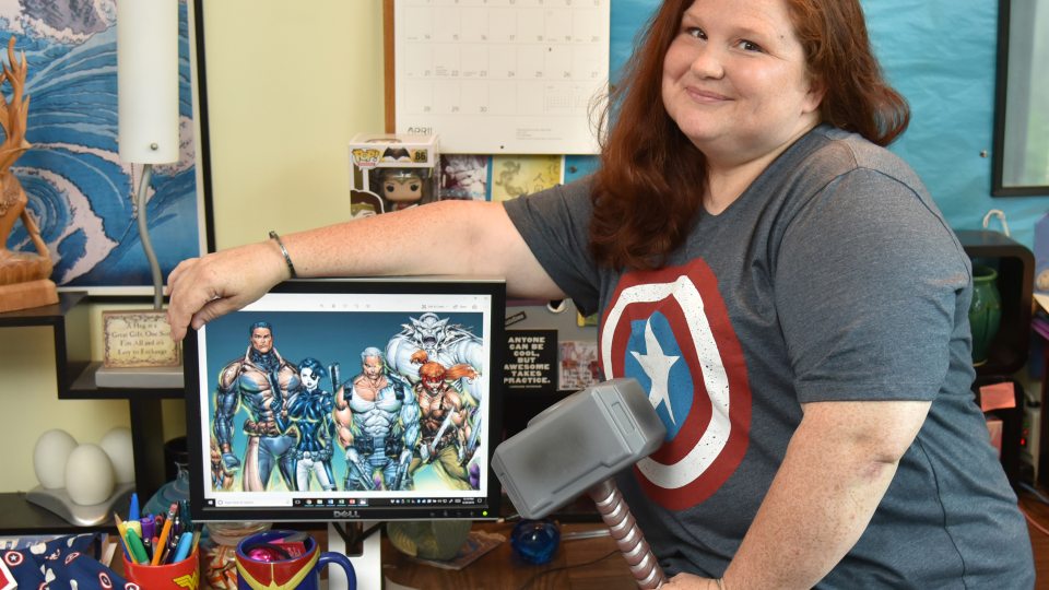 Becky Burch conducted research on physical dimensions of superheroes