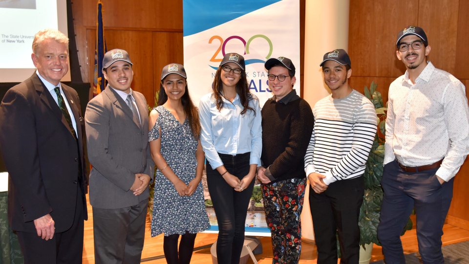 Oswego students participate in an Erie Canal Conference