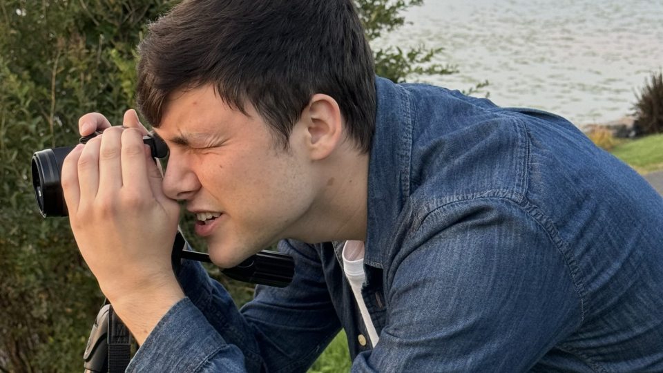 Connor Censak, a SUNY Oswego senior majoring in cinema and screen studies, is among the recipients of the 2023 Lake Placid Film Festival Student Summit Scholarship.