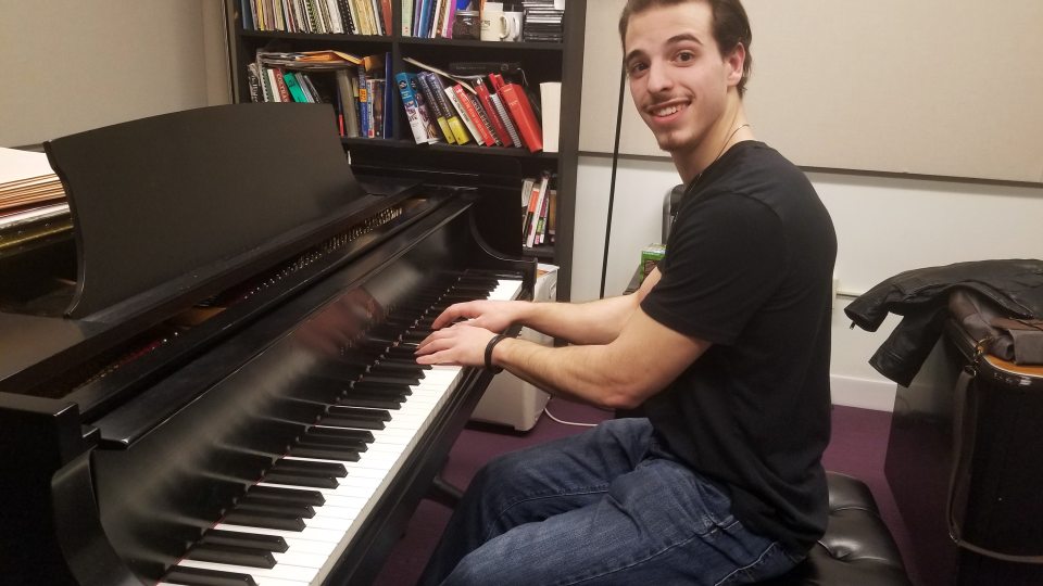 Christopher Spinelli, a very talented student pianist
