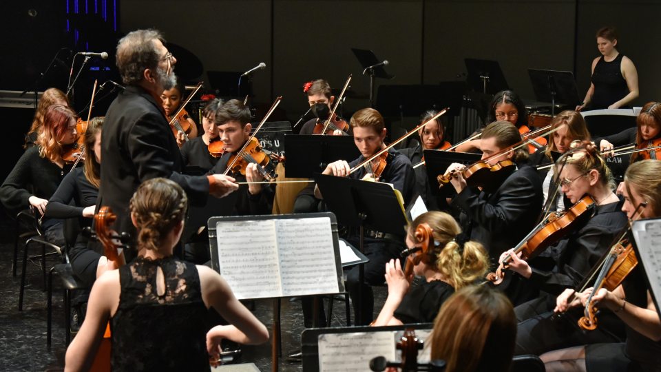 SUNY Oswego’s Music Department will offer a fast-moving fundraising show featuring a variety of ensembles and genres with its annual “Collage” concert, starting at 7:30 p.m. on Friday, March 1, in Tyler Hall’s Waterman Theatre.