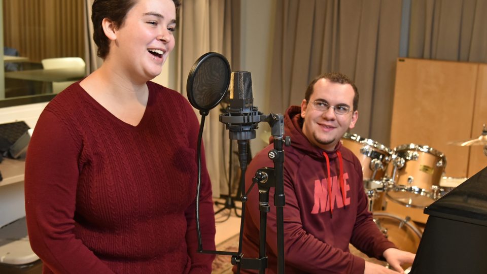 Music students warm up for upcoming scholarship concert