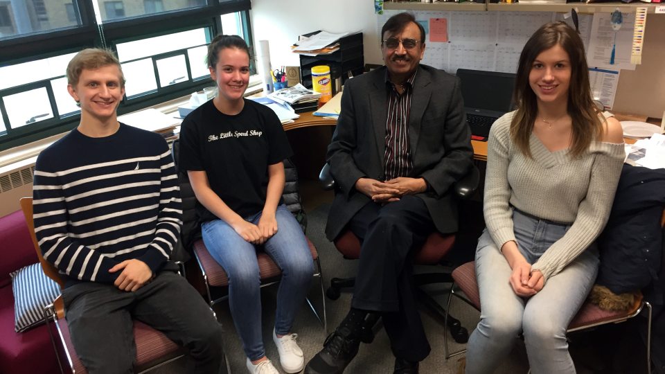 Students discussing new entrepreneurship minor program