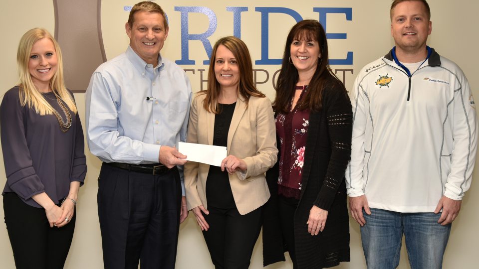 Exelon presents check to support Leadership Oswego County