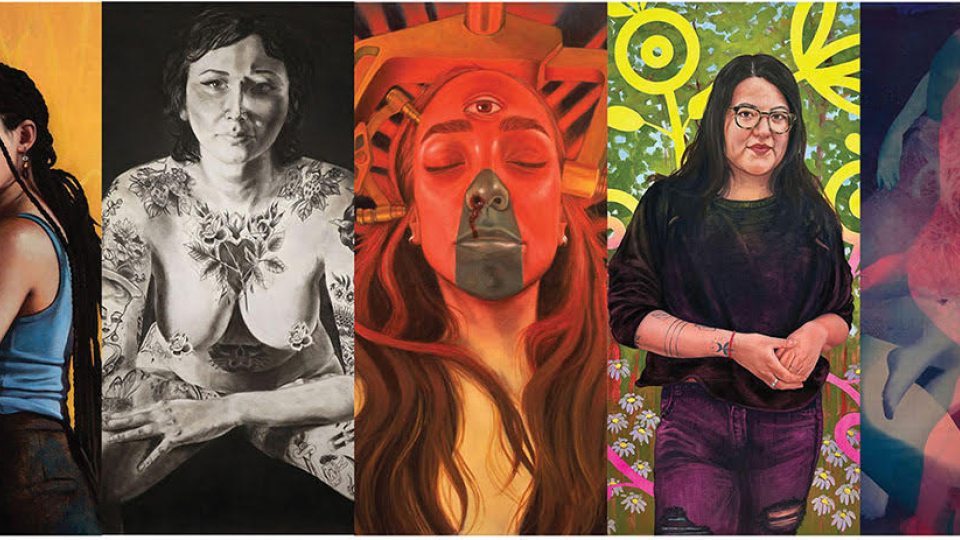 Tyler Art Gallery's "Figuratively Speaking" will include artists represented, from left, Amber Lia-Kloppel, Lindsey Guile, Sofía Luz Pérez, Luanne Redeye and Lacey McKinney