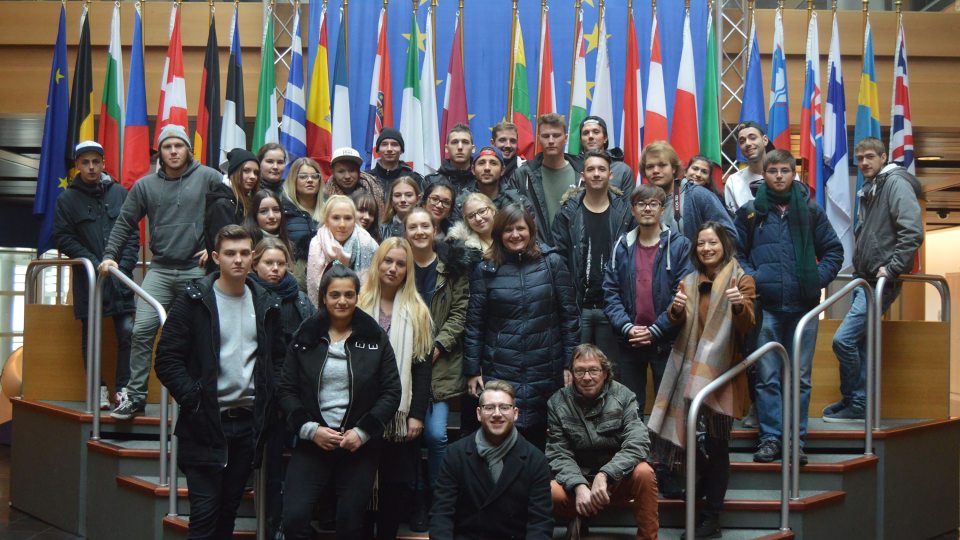 Michael Kaefer with his students in Germany