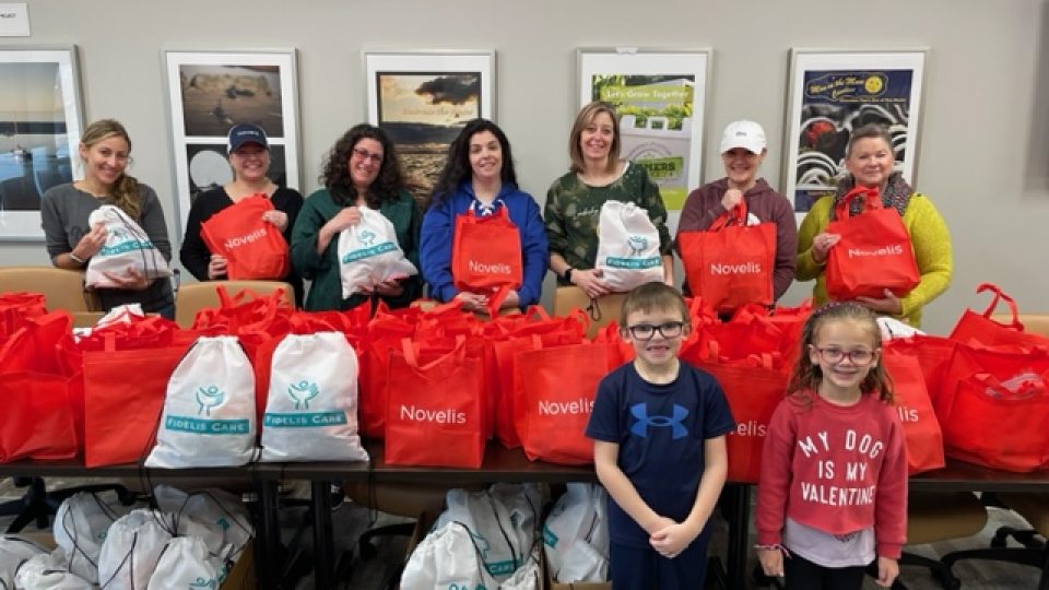 Leadership Oswego County alumni collected donations at their place of employment and a small group of us came together to make personal needs bags.