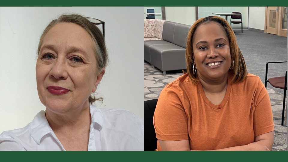 headshots of two adult learner students at suny oswego