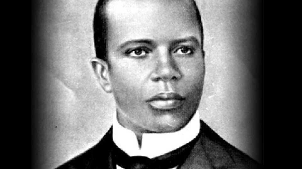 Scott Joplin at the piano