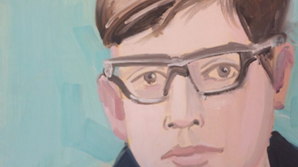 Alex Katz painted self-portrait