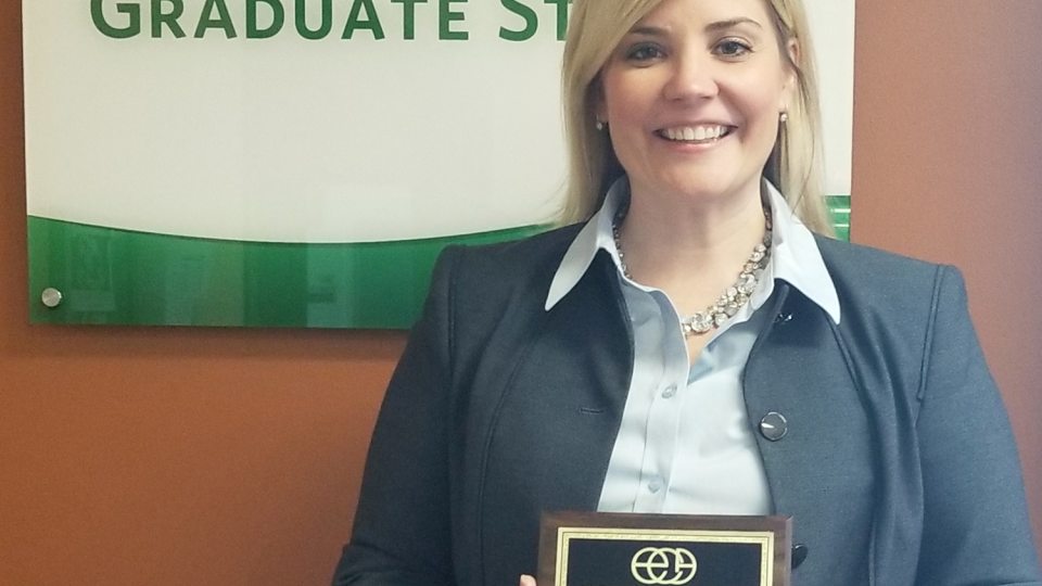 Kristen Eichhorn earns a distinguished teaching award from a top organization