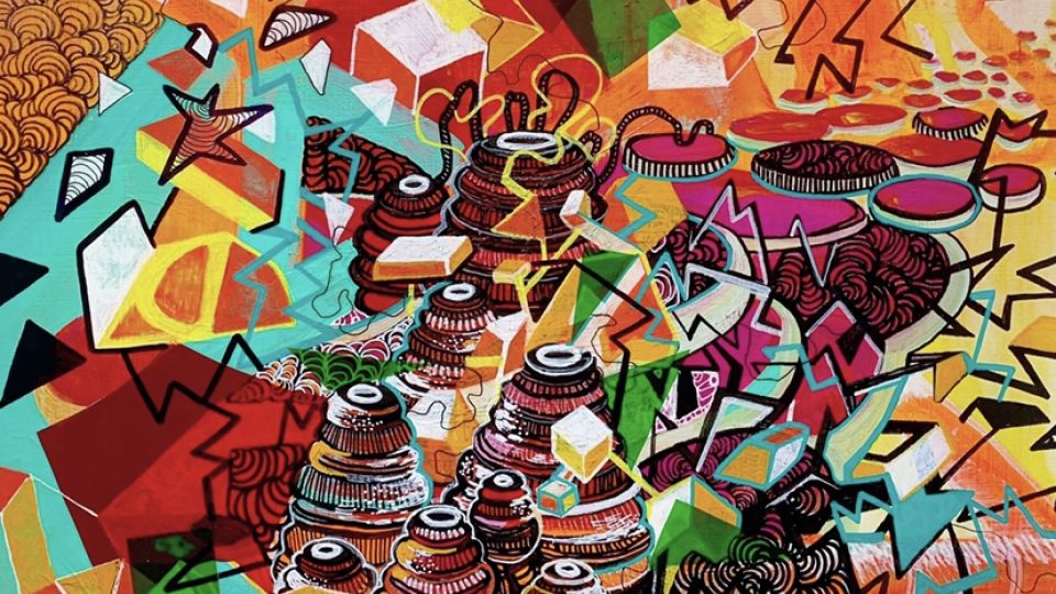 Outburst, an abstract painting by Shea McCarthy