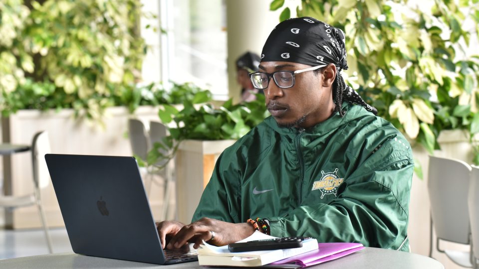 Michael-Daniel Vodzogbe, one of the first students in the program, is preparing for his career through SUNY Oswego's newly launched online master's degree in health promotion and behavioral wellness.