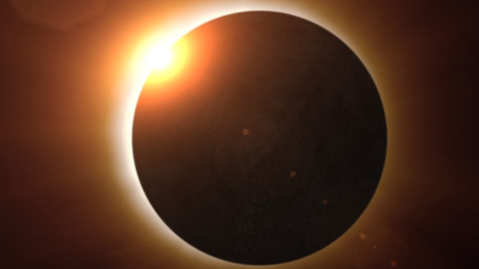 A NASA visualizaton of a total solar eclipse