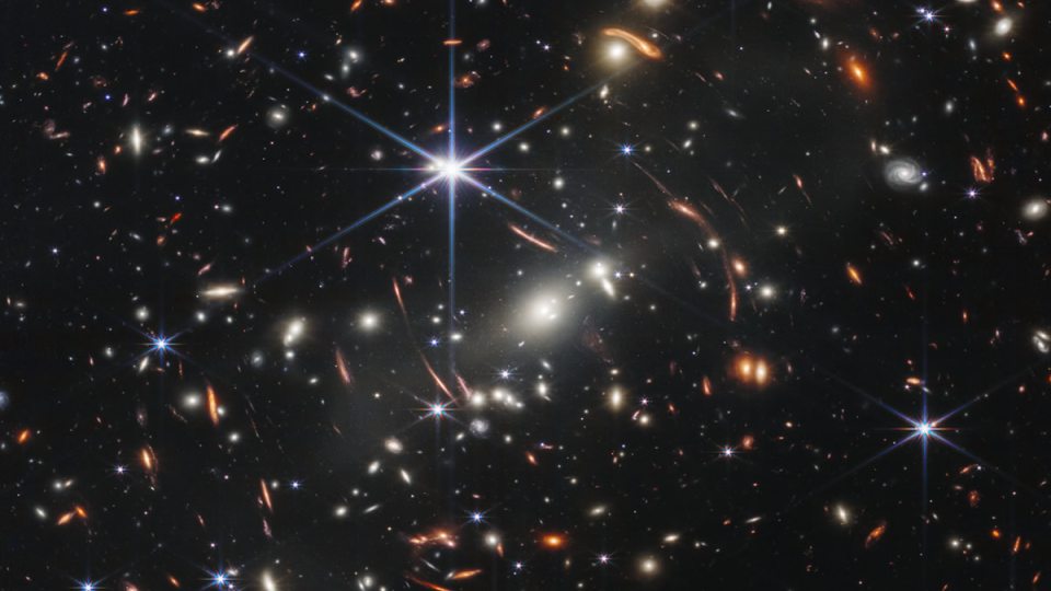 The first image released from NASA's James Webb Telescope shows brilliant colors and patterns from deep in space
