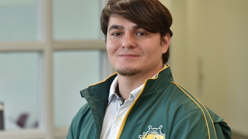 Cesar Figueroa is pursuing his dreams by attending Oswego as a nontraditional student