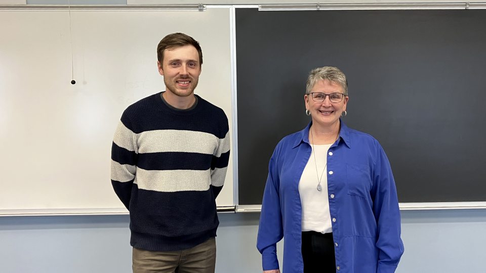 Justin Mastrangelo and Sandra Bargainnier are Oswego's SUNY Online Teaching Ambassadors for this year