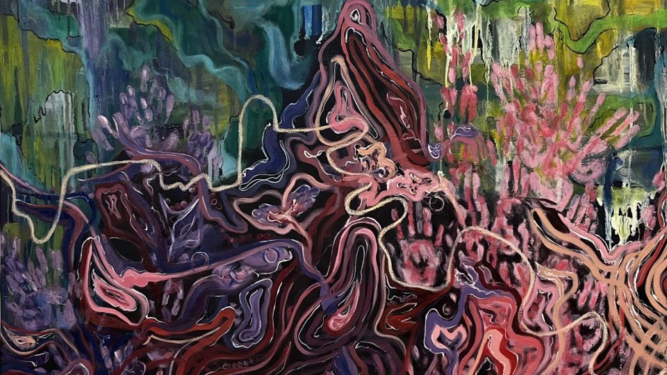 Esfir Pievskaya's On the Edge is among the pieces in SUNY Oswego's 60th annual Juried Student Art Exhibition