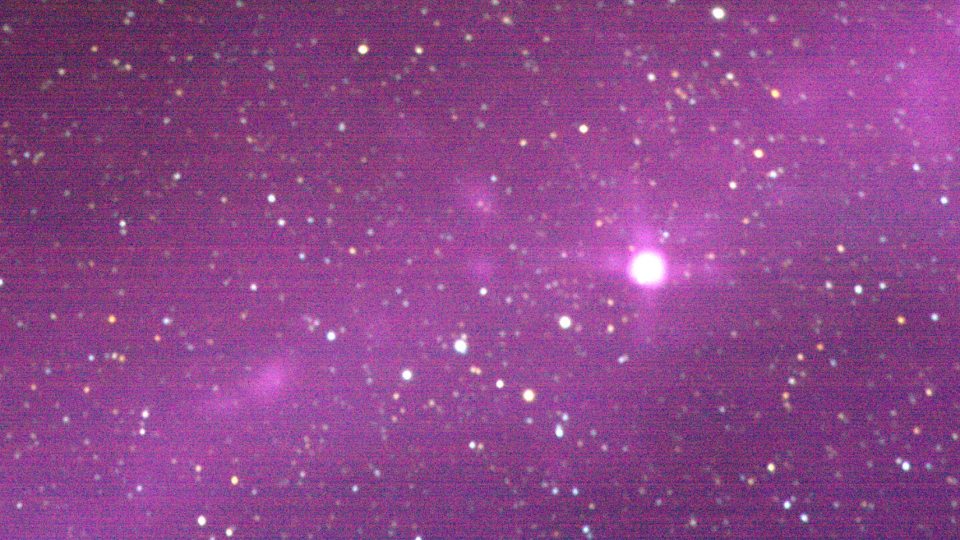Image of the Cassiopeia constellation from the new upgraded campus planetarium