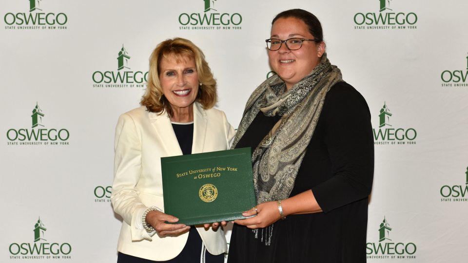 Grace Maxon-Clarke recognized for her outstanding service to students as an advisor