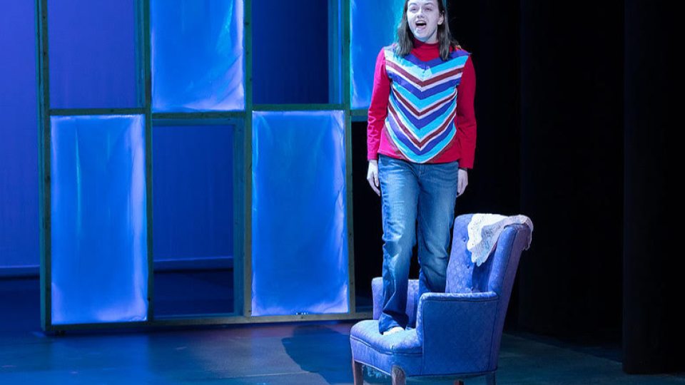 Rachel Leotta performs on campus production of Fun Home