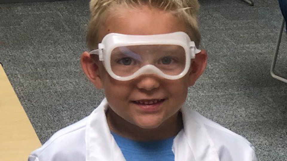 A young participant from a previous year's STEAM (Science, Technology, Engineering, Art and Mathematics) Camp
