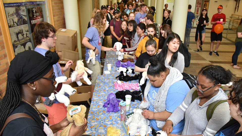 Students partake in Stuff-A-Buddy activity at OzFest