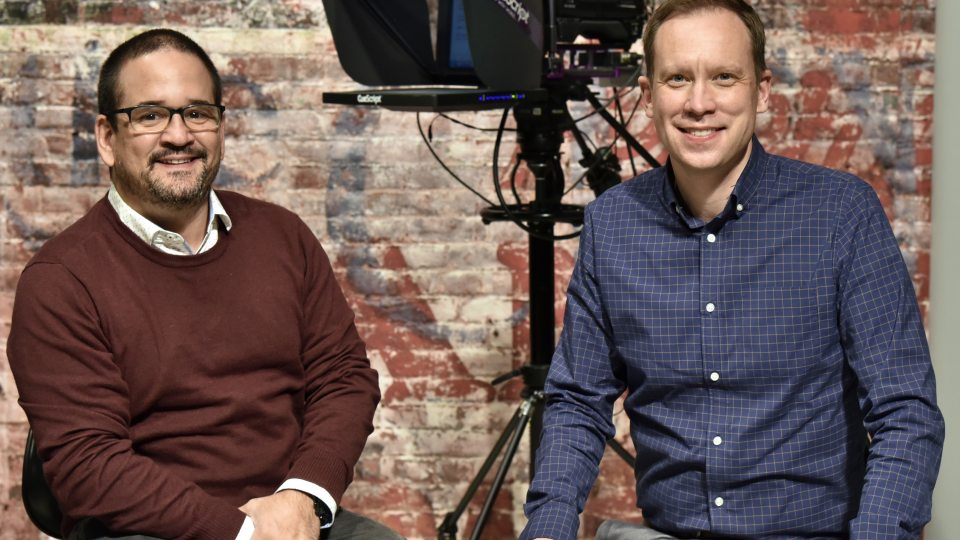 Francisco Suarez and Michael Riecke both won Broadcast Education Association awards