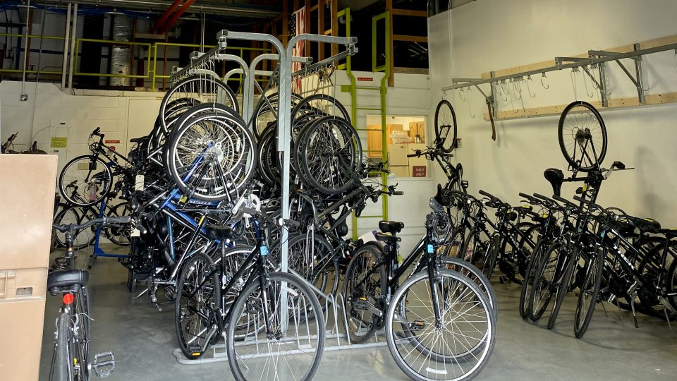 A variety of bicycles are available in the Bike Share program