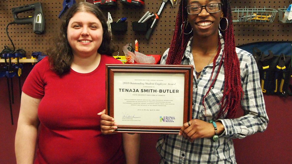 Sharona Ginsberg congratulates Tenaja Smith-Butler