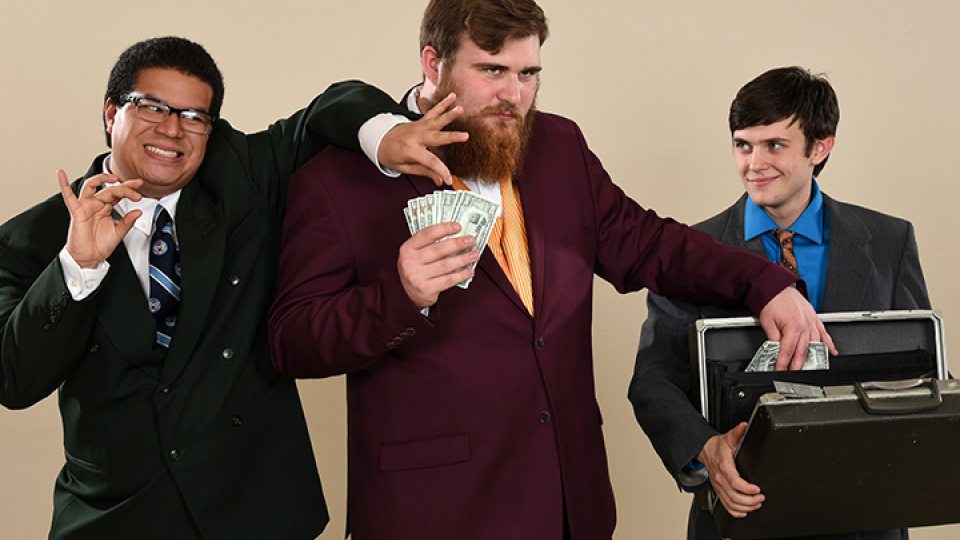 Corruption depicted in rehearsal image