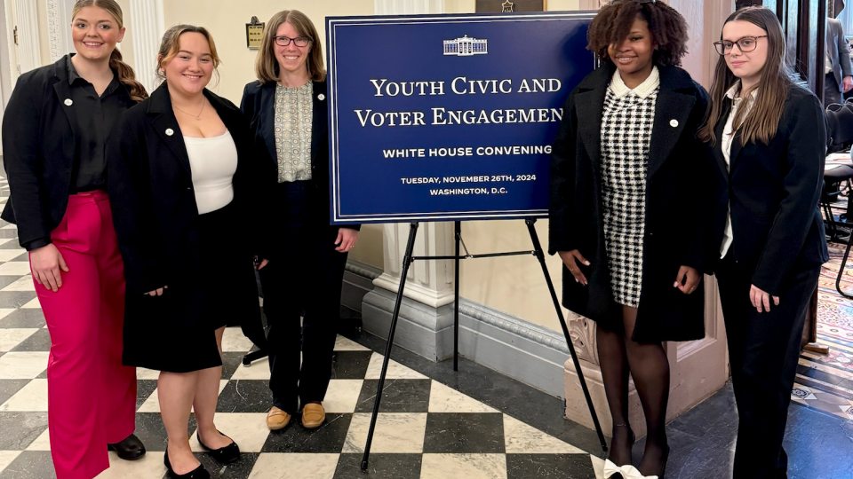 Vote Oswego students and faculty attend a White House conference