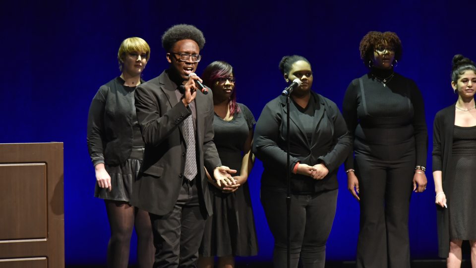 Oswego Gospel Choir performs at previous MLK celebration