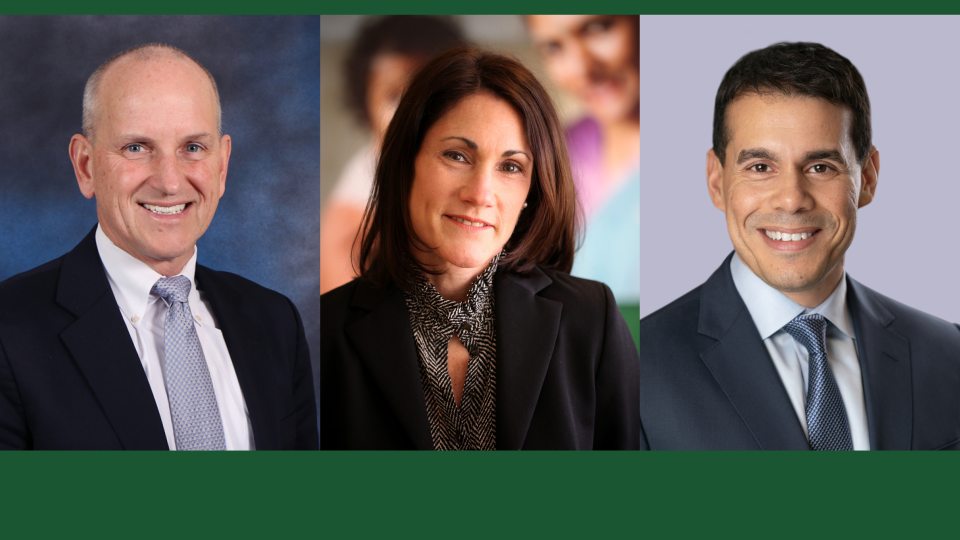 Commencement speakers Joseph Lauko, Susannah Schaefer and Jason T. Serrano