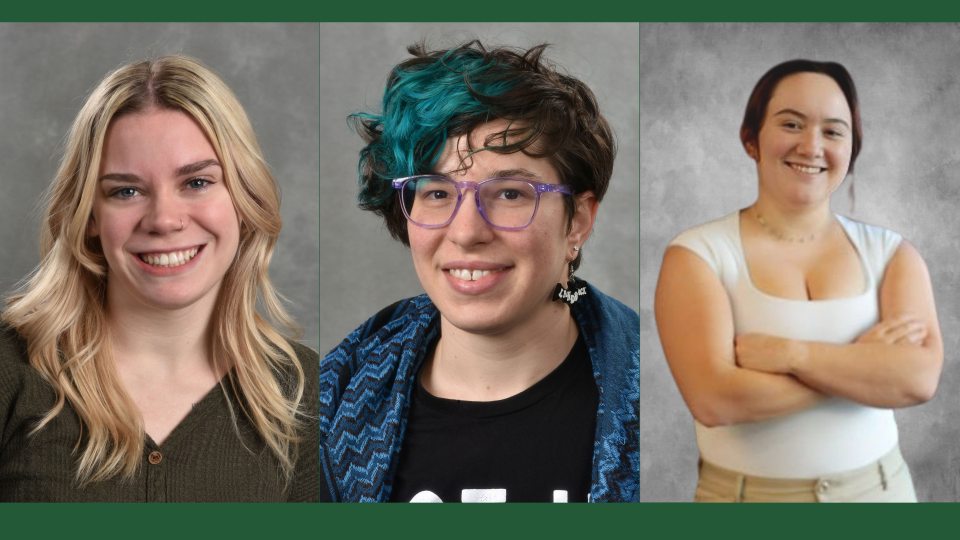 Three SUNY Oswego students earned Chancellor's Awards for Student Excellence