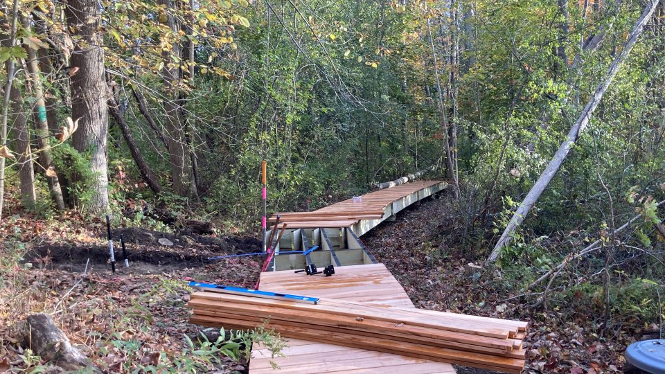 SUNY Oswego’s Rice Creek Field Station is moving forward on a major trail accessibility improvement project supported in part by SUNY’s new Outdoors for All program, launched by Chancellor John B. King Jr. to expand access to nature and outdoor learning