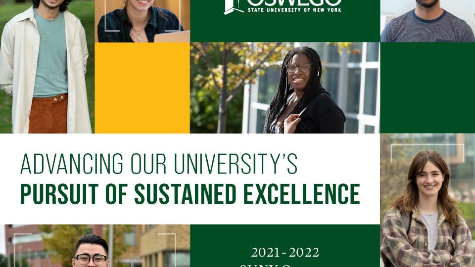 Cover of SUNY Oswego's 2021-2022 Annual Report