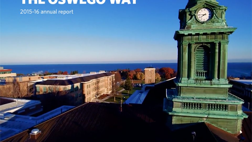Aerial photo of campus - Sheldon Hall