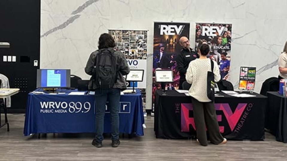 Communication, Media and the Arts Career Showcase booths