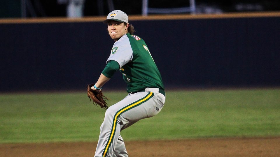 Tim Cronin pitching