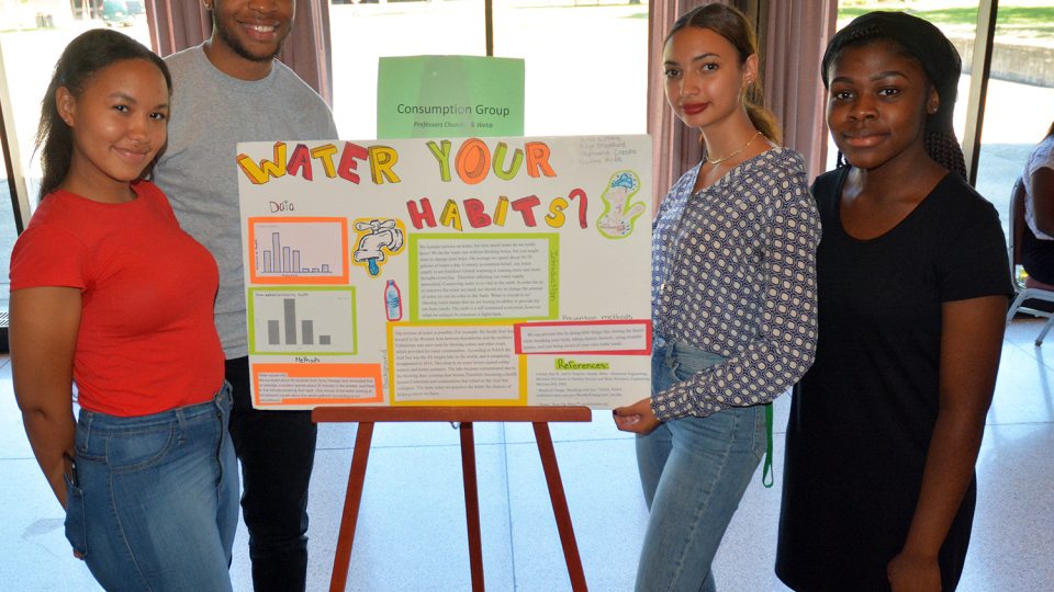 EOP students present solutions to Fresh Water for All related projects