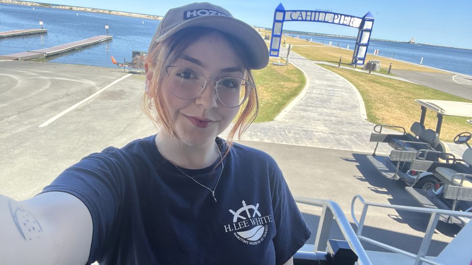 As a New York Sea Grant Community Engaged Fellow, SUNY Oswego student Aileigh Ray spent her summer working at the H. Lee White Maritime Museum at Oswego, where she created her own exhibit on Lake Ontario recreation and tourism