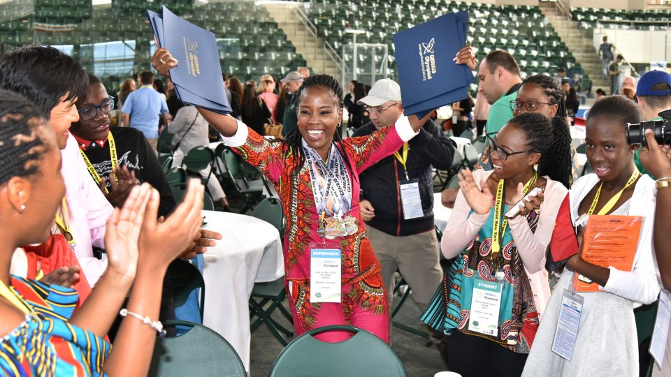 Students celebrate honors during GENIUS Olympiad