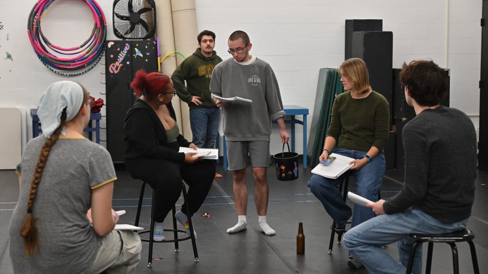 For SUNY Oswego senior theatre major Ian Katz, directing the Theatre Department’s production of “The Grown Ups” culminates years of hard work in a program that allows students to experience many different avenues.