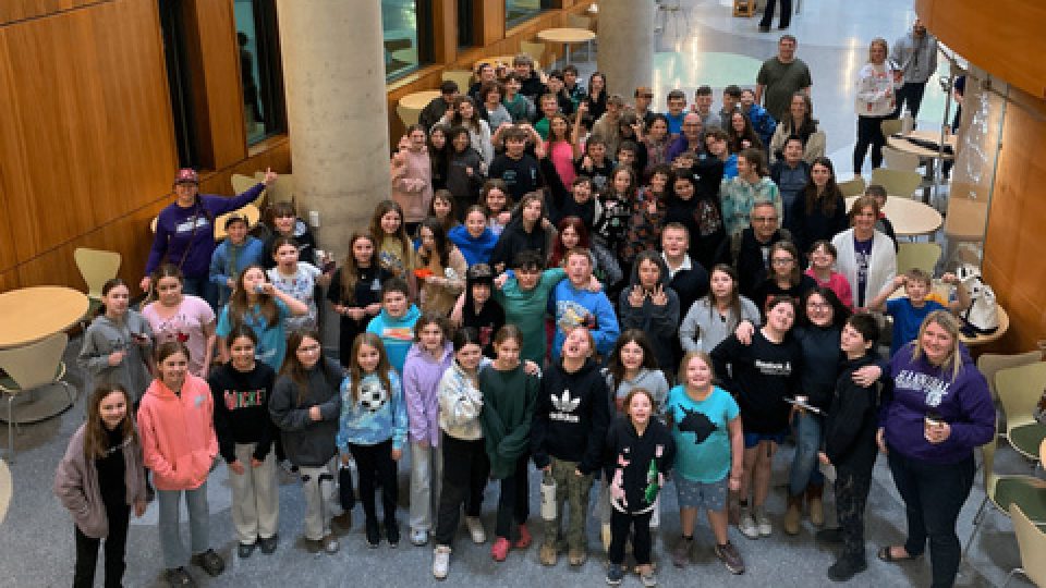 About 75 fifth-grade students from Hannibal Central School District (HCSD) spent the day exploring science, discovery and possibility during a field trip to the Shineman Center at SUNY Oswego on Friday, April 17.