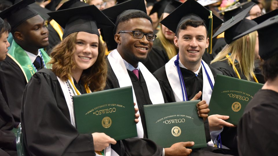 Recent and future graduates will join SUNY Oswego students, faculty, staff and alumni in benefitting from this transformative $1.075 million gift that will make an immediate impact and help the college implement the inclusive vision of what will be called